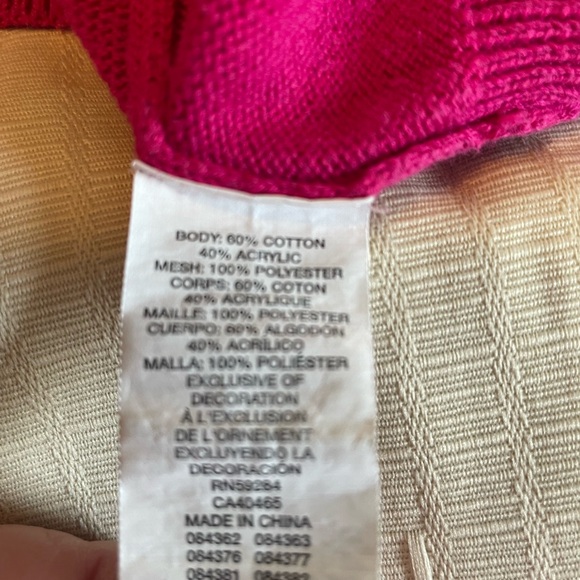 Children’s Place Girls Fuchsia Ruffle Cardigan Sweater size 7/8. - Picture 6 of 6